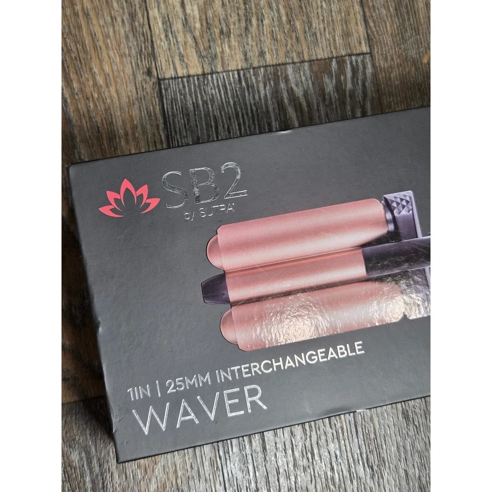 SB2 by Sutra 1in 25mm Interchangeable Triple Barrel Waver Rose Gold Ceramic